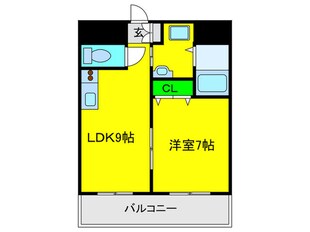 シティ－コ－ト南瓦町の物件間取画像